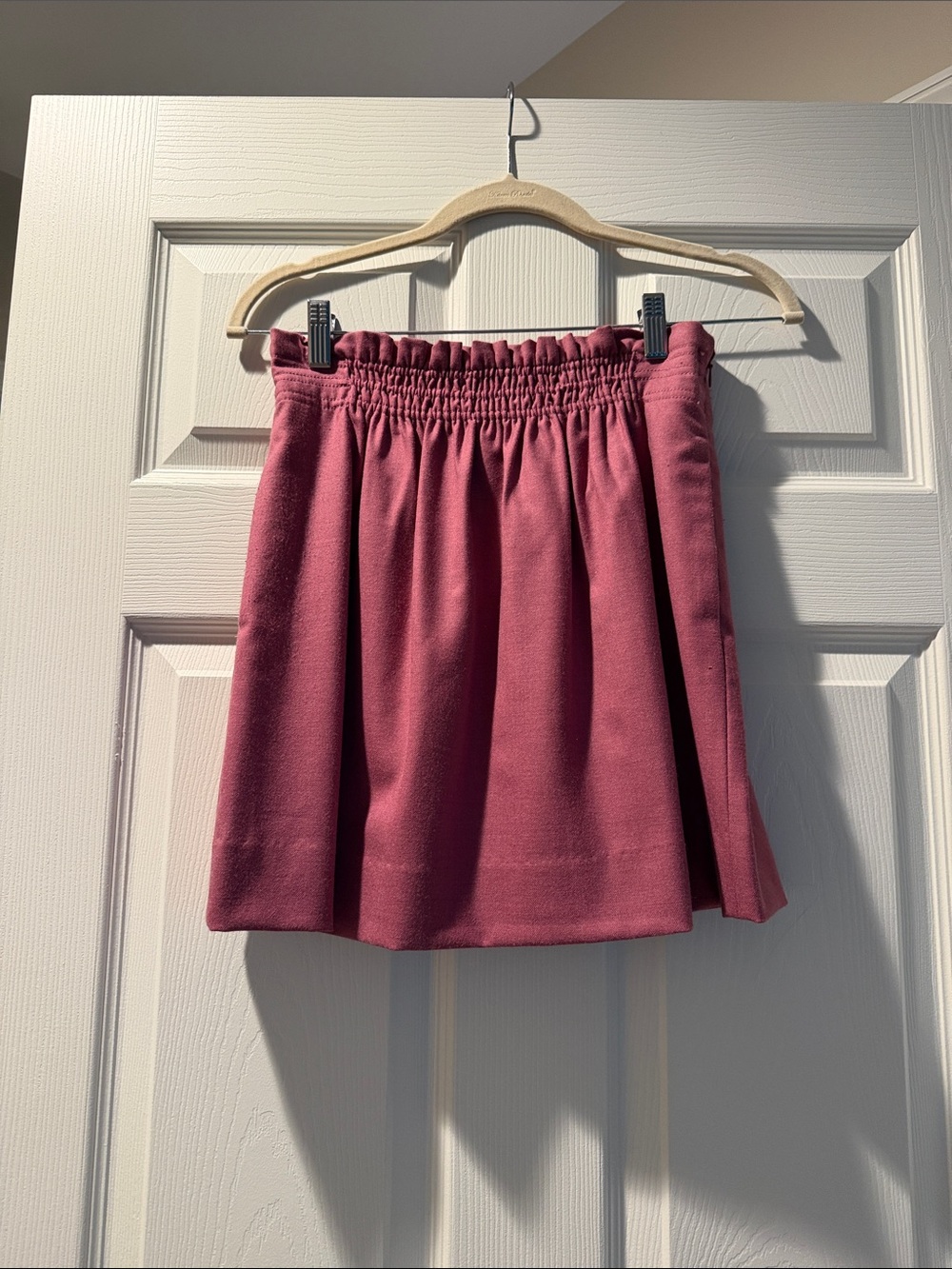 J. Crew Pleated Mini Skirt in Dusty Rose